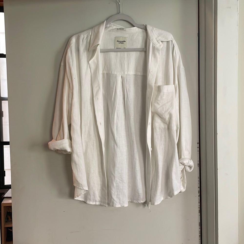 Abercrombie oversized button up. Size medium. Worn once
